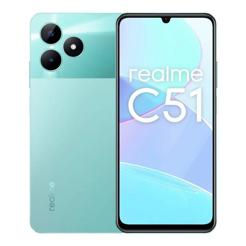 Smartphone Realme C51 4GB/ 128GB/ 6.74"/ Verde Menta Smartphone Realme C51 4GB/ 128GB/ 6.74"/ Verde Menta